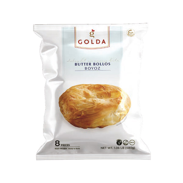 Golda Butter Boyoz – Traditional Turkish Sephardic Pastry with Rich Buttery Flavor 8 Pieces (1.06 lbs)