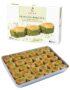 Image of Golda Princess Baklava – 30 pieces of Dilber Dudağı-style Turkish dessert with double pistachios in a tray.