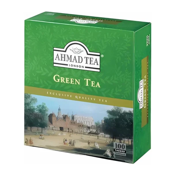 Ahmad Tea Green Tea 100 Tagged Tea Bags
