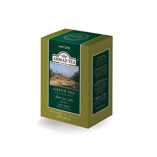 Ahmad Tea Green Tea with Earl Grey Loose Leaf Tea Blend 17.6oz/500g