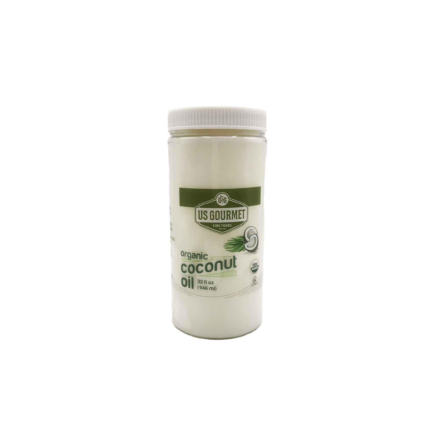 us-gourmet-coconut-oil US Gourmet Organic Coconut Oil (32 fl oz / 946 ml) - Image 1